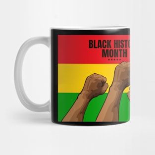 black history month flag Mug